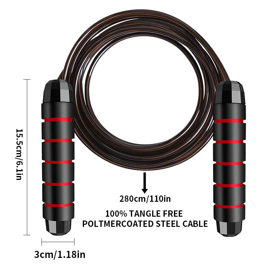SpeedPro Adjustable Steel Jump Rope