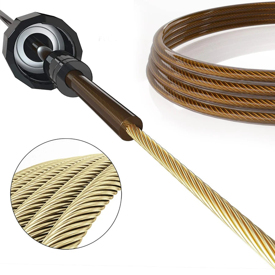 SpeedPro Adjustable Steel Jump Rope