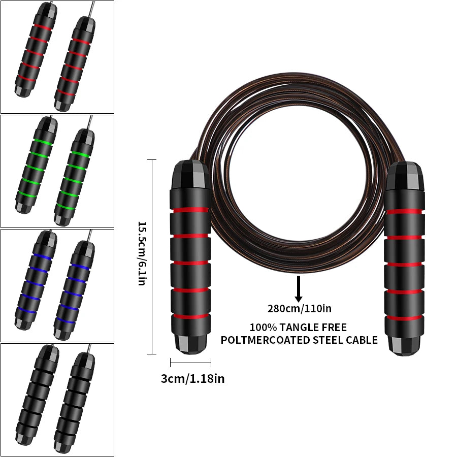 SpeedPro Adjustable Steel Jump Rope