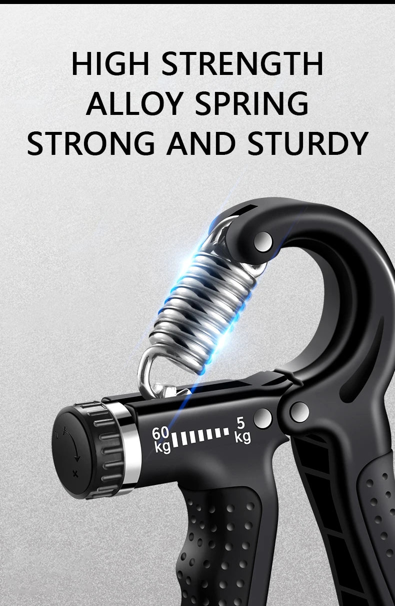 Adjustable Hand Grip Strengthener with Built-in Counter