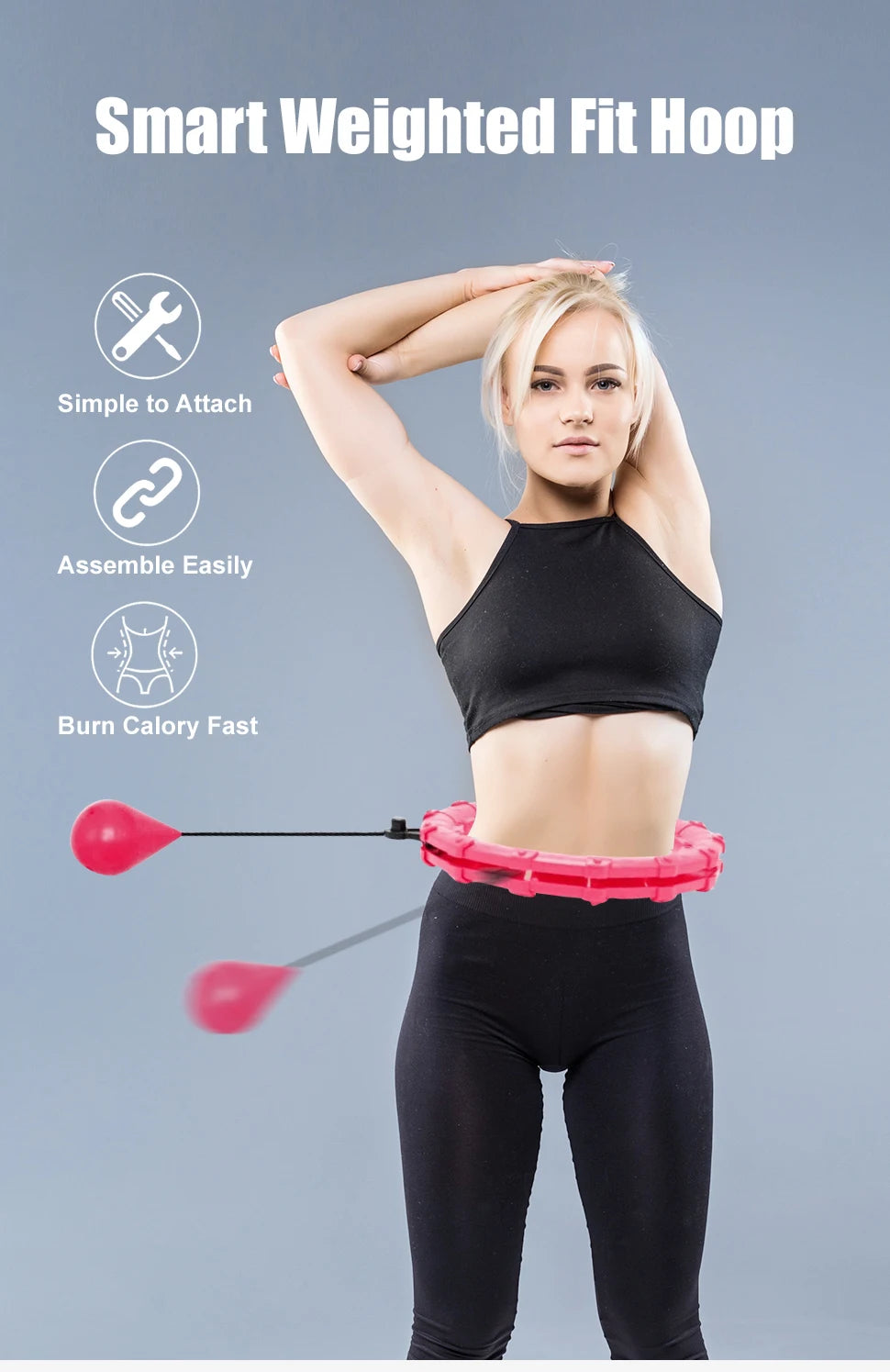 Smart Weighted Fitness Hoop