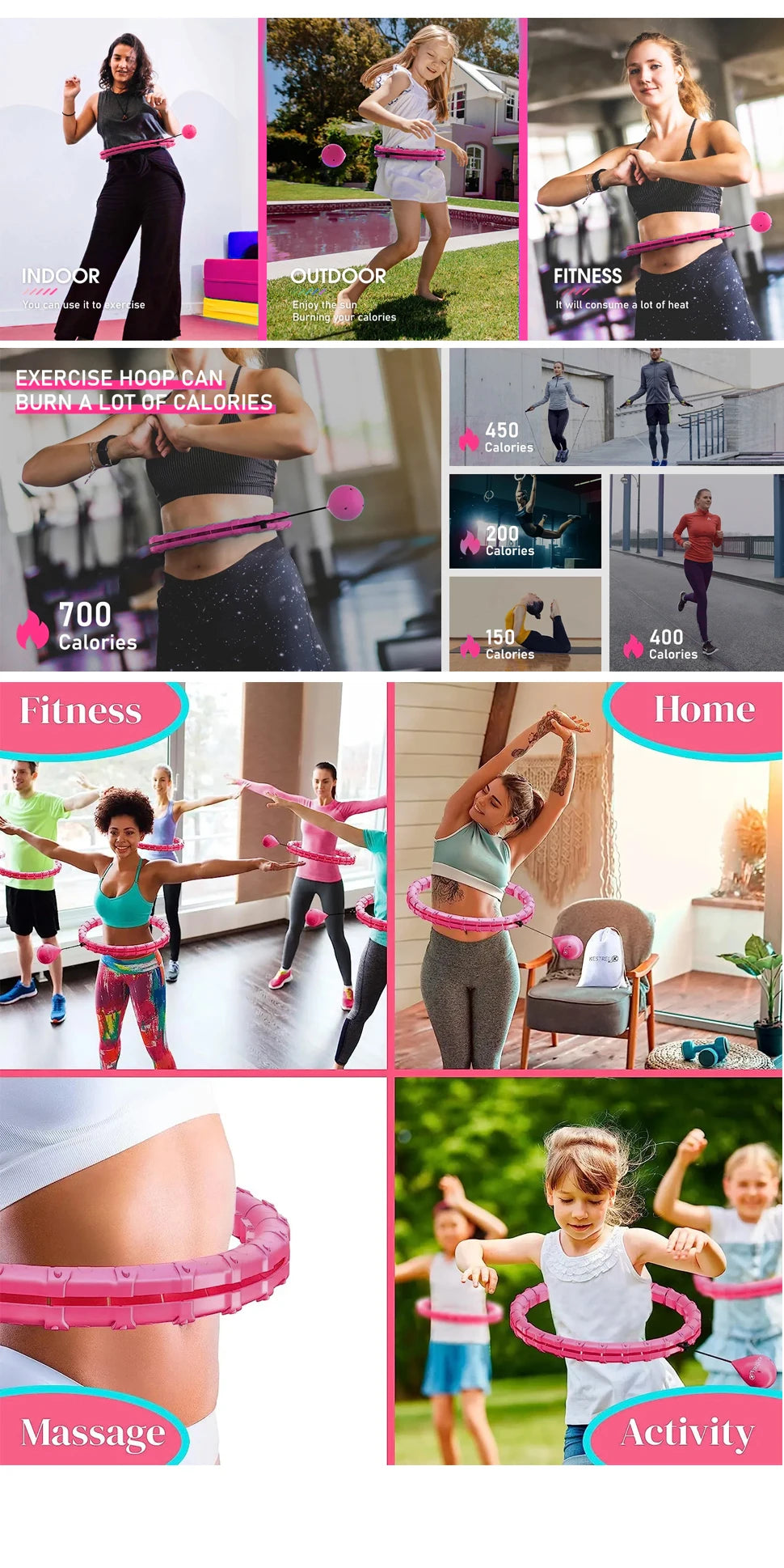 Smart Weighted Fitness Hoop
