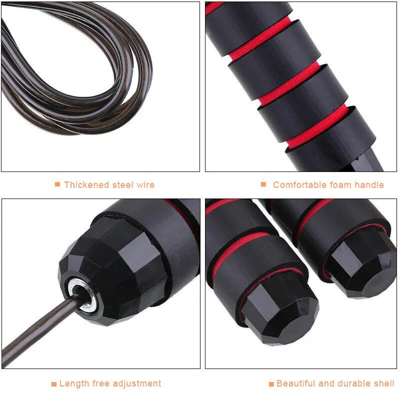 SpeedPro Adjustable Steel Jump Rope