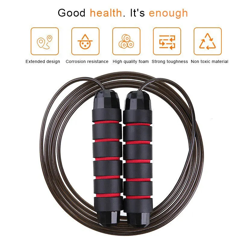 SpeedPro Adjustable Steel Jump Rope