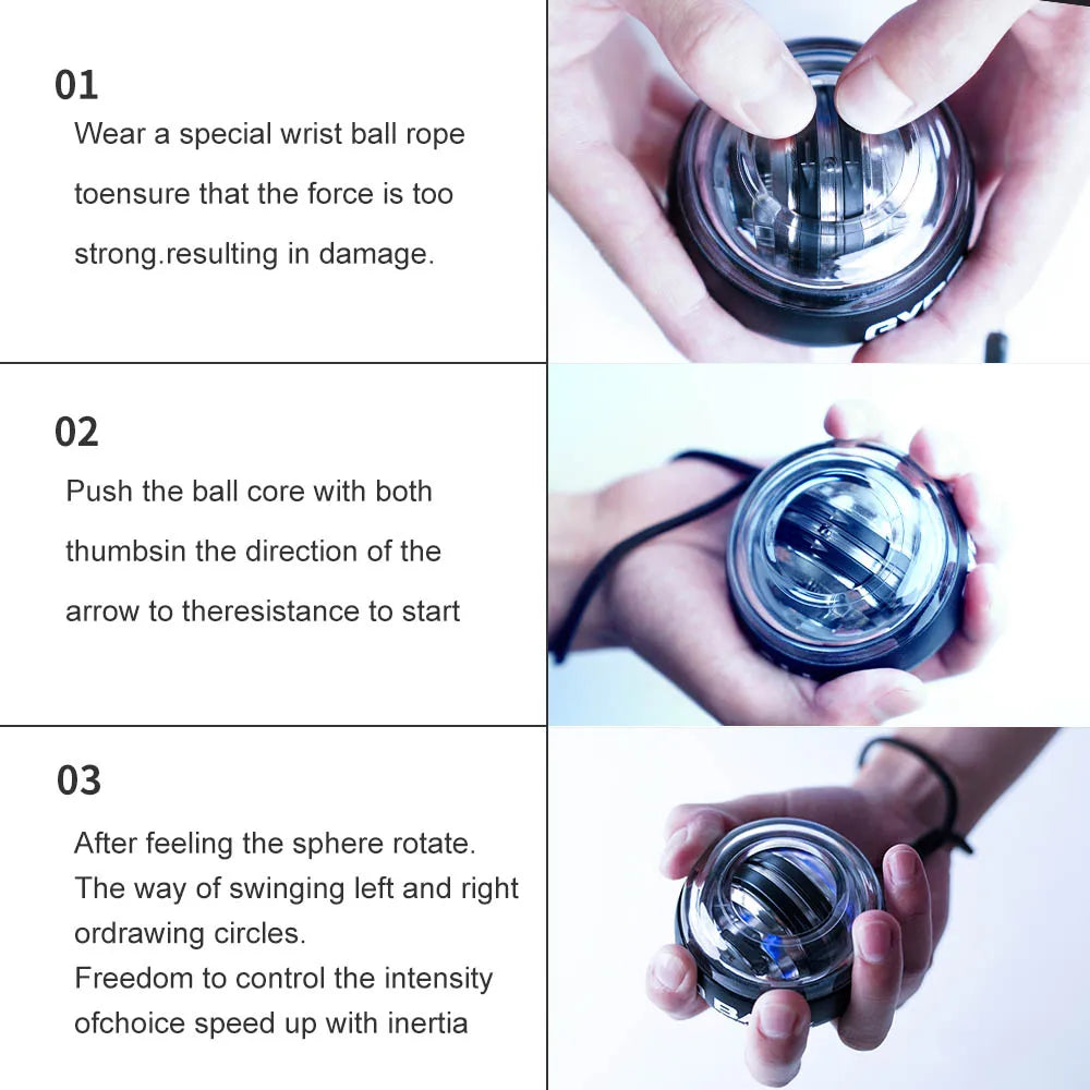 Power LED Gyro Ball Trainer