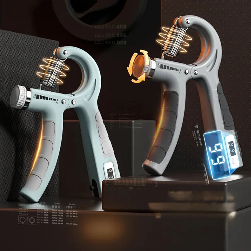 Adjustable Hand Grip Strengthener with Built-in Counter