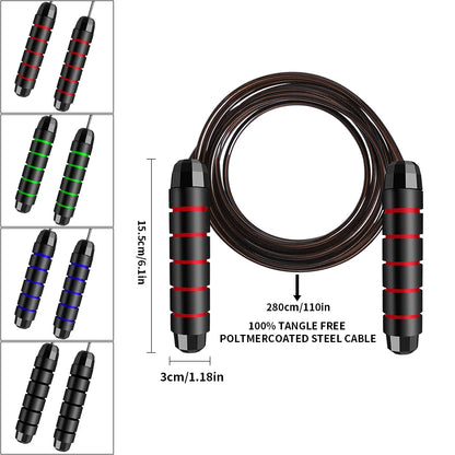 SpeedPro Adjustable Steel Jump Rope