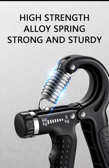 Adjustable Hand Grip Strengthener with Built-in Counter