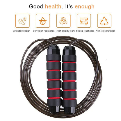 SpeedPro Adjustable Steel Jump Rope